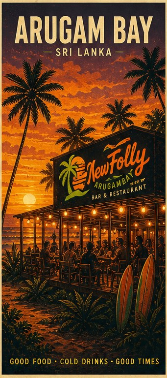 Good Food · Cold Drinks — New Folly poster